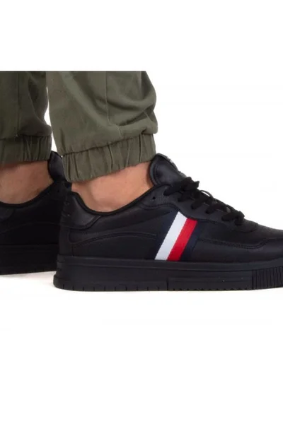 Stylové pánské černé sportovní boty Tommy Hilfiger