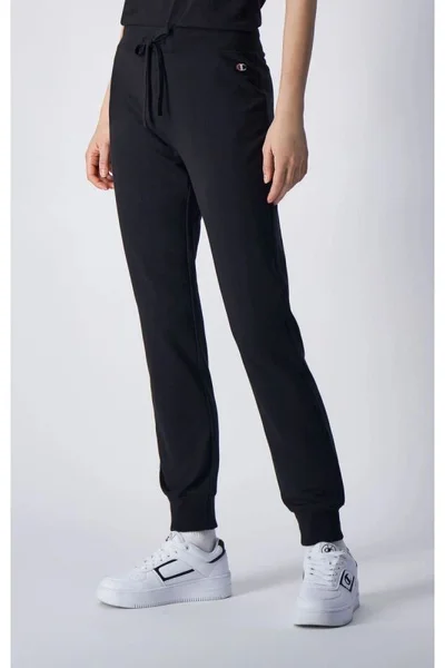 Pohodlné dámské teplákové kalhoty v černé barvě CHAMPION