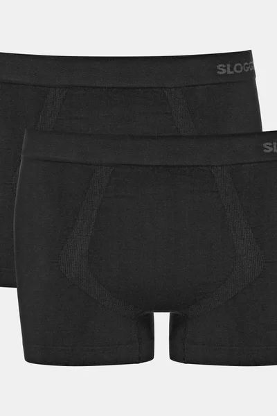 Pánské boxerky Sloggi GO Smooth BLACK - 2 kusy