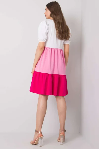 RUE PARIS a růžové bavlněné šaty FPrice