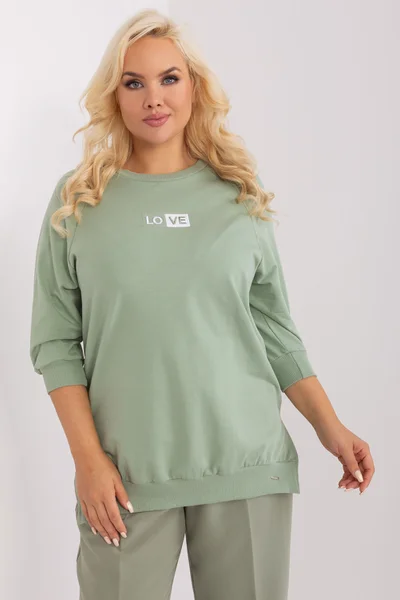 Světle zelené dámské tričko FPrice univerzální velikost
