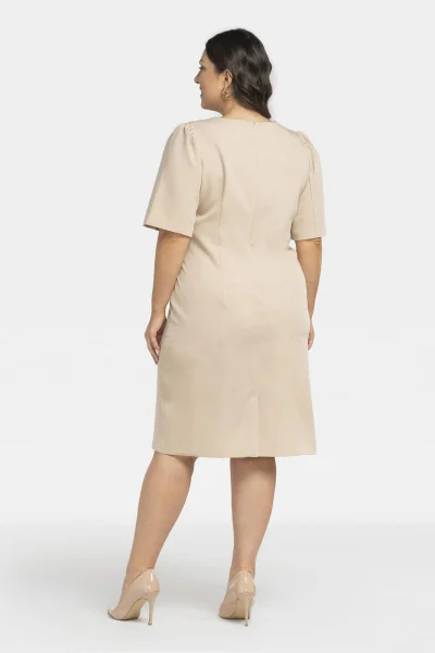 Dámské elegantní zeštíhlující plus size šaty Marga Karko