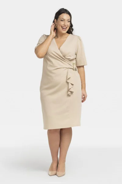 Dámské elegantní zeštíhlující plus size šaty Marga Karko