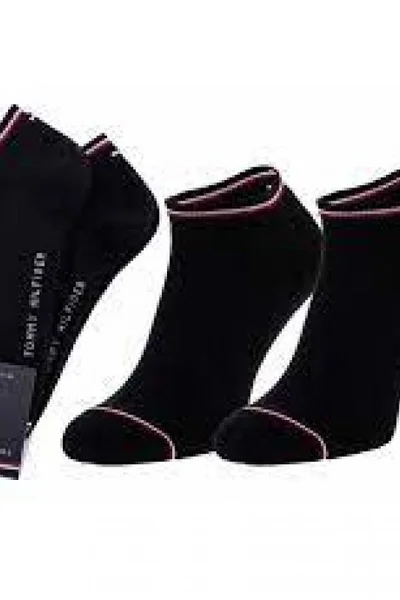 Černé kotníčkové ponožky pro muže Tommy Hilfiger