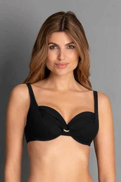 Dámský bikini top Hermine s kosticemi - černá RosaFaia