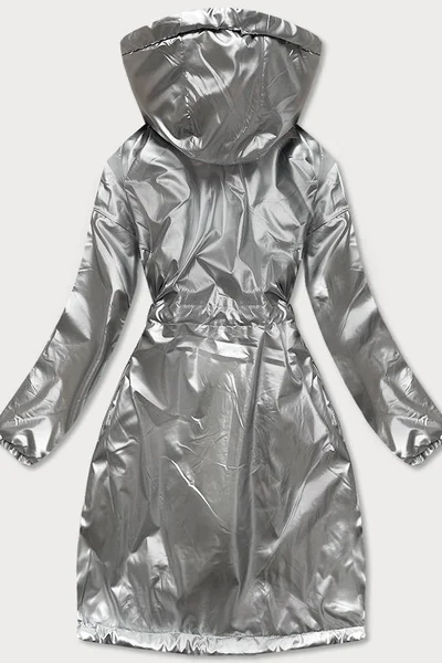 Stříbrná dámská bunda pro přechodné období V198 KAMADA (barva Silver)
