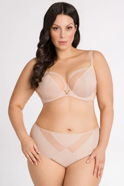 Nude dámská podprsenka Gorsenia plus size