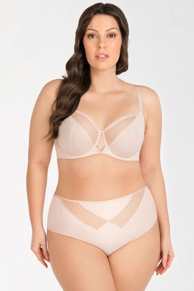 Nude dámská podprsenka Gorsenia plus size