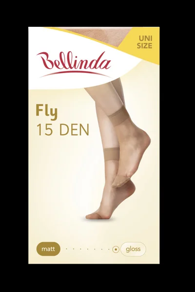 Dámské silonkové ponožky FLY SOCKS BT411 - BELLINDA - černá