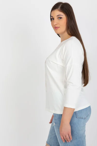 Dámské bílé tričko s potiskem univerzální velikost FPrice