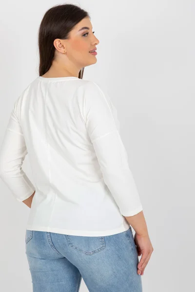 Dámské bílé tričko s potiskem univerzální velikost FPrice