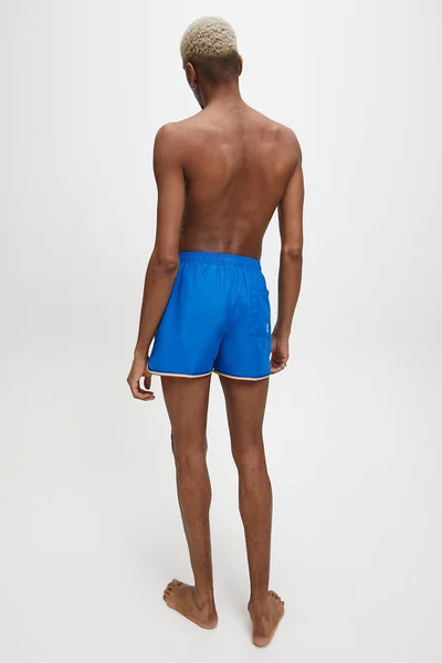 Pánské plavecké kraťasy Q658 modrá - Calvin Klein