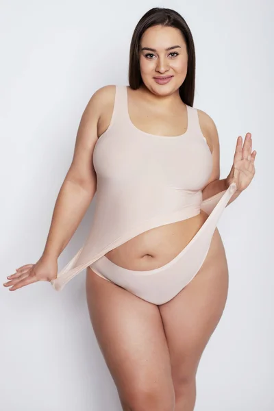 Plus size prodyšné dámské bezešvé kalhotky Julimex