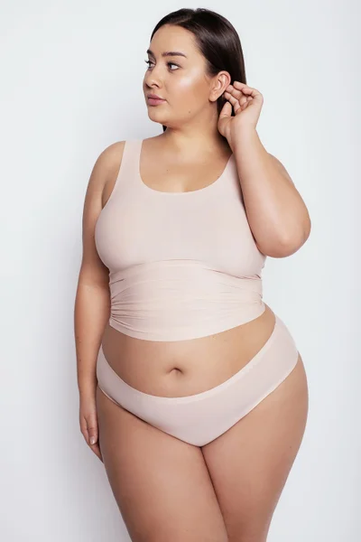 Plus size prodyšné dámské bezešvé kalhotky Julimex