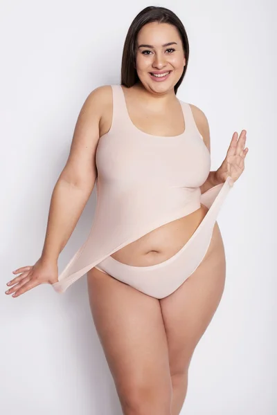 Plus size prodyšné dámské bezešvé kalhotky Julimex