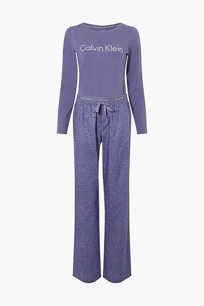 Dámské pyžamo set GN574 - W6L - Borůvkové - Calvin Klein (barva borůvková)
