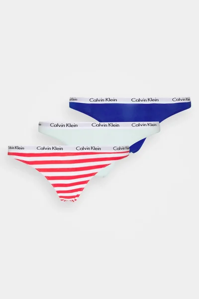 Dámská tanga 3pcs AG636 W5N mix barev - Calvin Klein směs barev