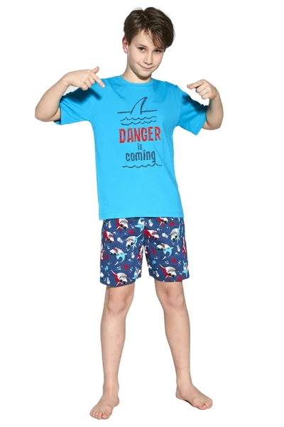 Chlapecké pyžamo PF155 turkusowa - Cornette tyrkysová