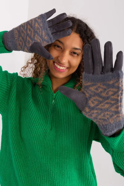 Vzorované dámské rukavice AT
