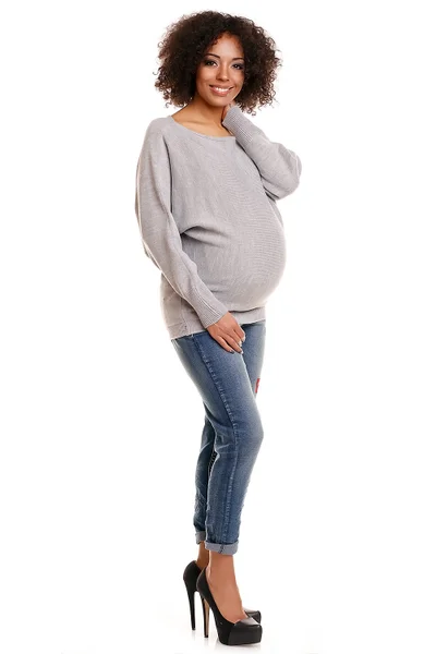 Těhotenský svetr s netopýřími rukávy PeeKaBoo 84274