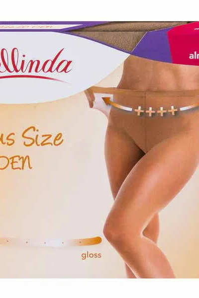 Dámské punčochové kalhoty pro nadměrné velikosti PLUS SIZE R416 - BELLINDA - almond