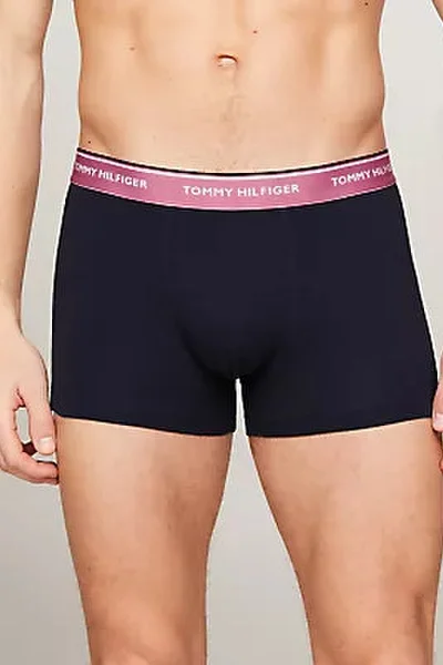 Sada 3ks pánské boxerky s barevnou gumou Tommy Hilfiger