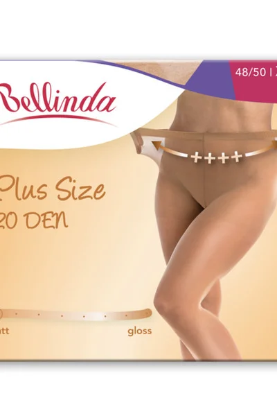 Dámské punčochové kalhoty pro nadměrné velikosti PLUS SIZE R894 - BELLINDA - amber