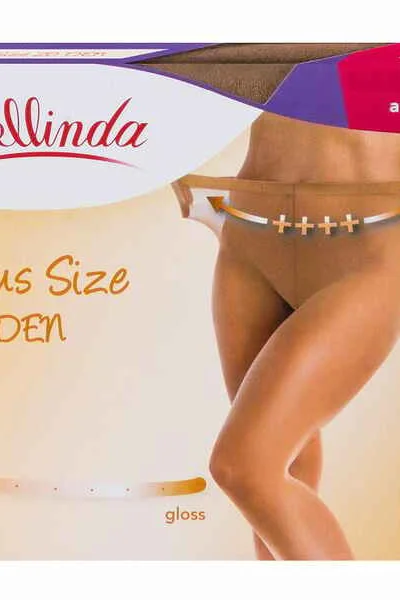 Dámské punčochové kalhoty pro nadměrné velikosti PLUS SIZE R894 - BELLINDA - amber