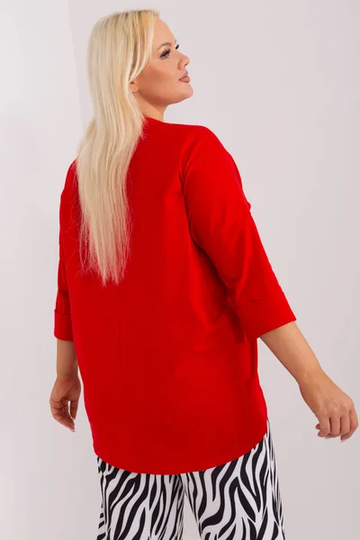 Červené dámské tričko FPrice univerzální velikost