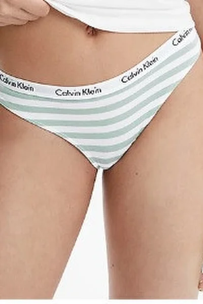 Dámské kalhotky XT820 5XD bílázelená - Calvin Klein