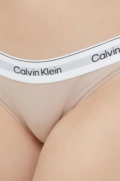 Dámské kalhotky TY923 7NS béžová - Calvin Klein