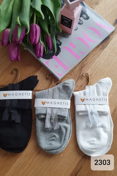Pohodlné dámské ponožky univerzální velikost Magnetis