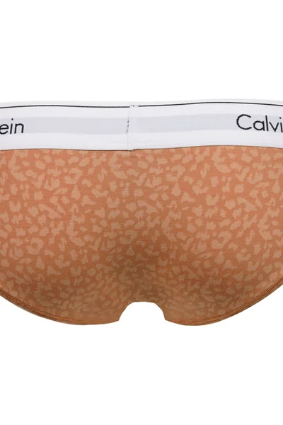 Dámské kalhotky EW542 ZN208 hnědávzor - Calvin Klein