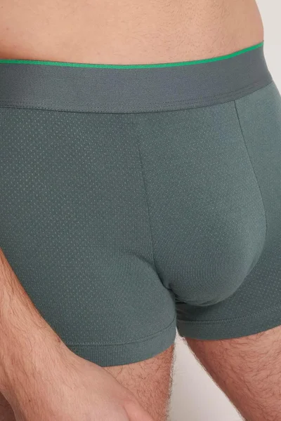 Khaki-zelené pánské bavlněné boxerky 2 ks Triumph