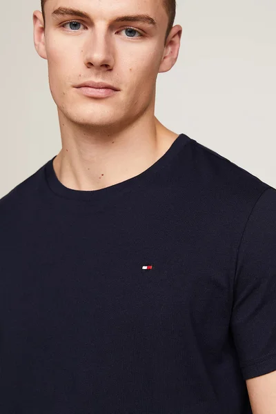 Pánské dvoudílné pyžamo se vzorovanými šortkami Tommy Hilfiger