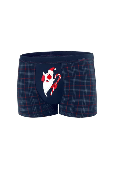 Pánské boxerky Santa Claus B244 Navy Blue - Cornette