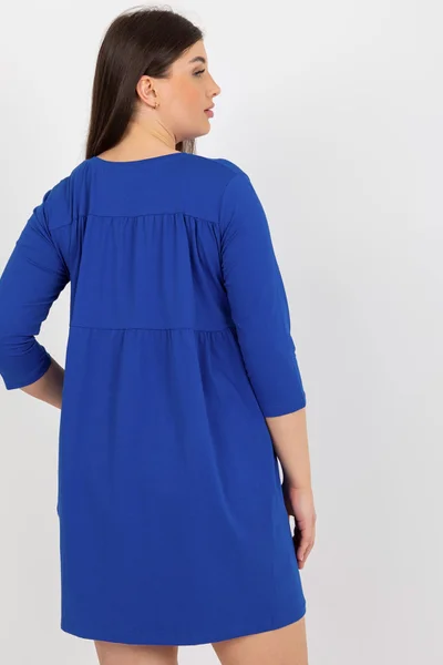 Dámské oversize mini šaty královská modrá FPrice