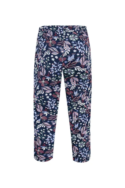 Modré vzorované kalhoty k pyžamo 3/4 délka Nipplex