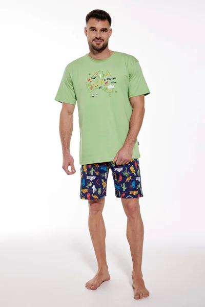 Pohodlné barevné pánské pyžamo Cornette