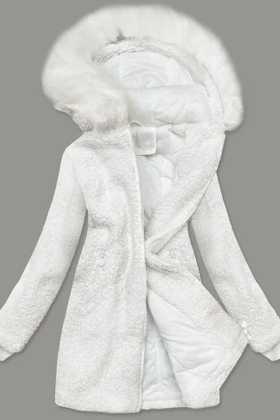 Hřejivá dámská bílá bunda Z-DESIGN