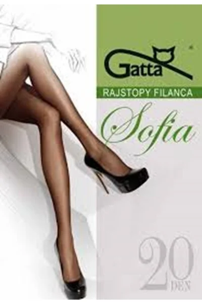 Dámské punčocháče Sofia grey - Gatta (v barvě šedá)