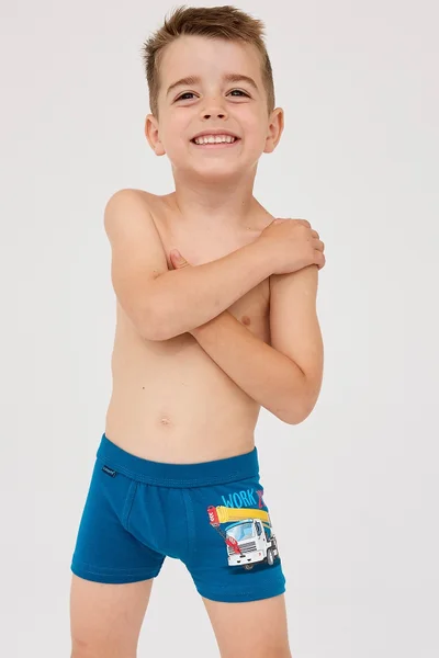 Chlapecké boxerky Cornette Kids Gray Melanž