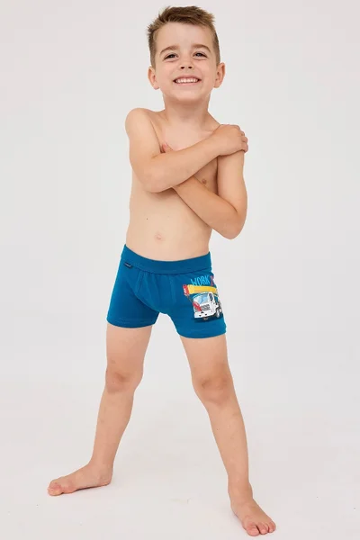 Chlapecké boxerky Cornette Kids Gray Melanž