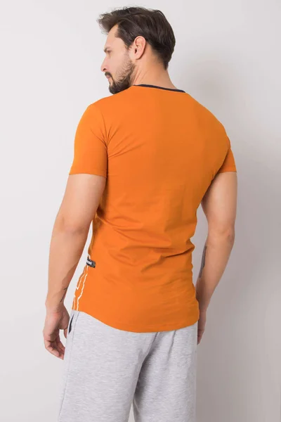 Oranžové pánské bavlněné triko FPrice