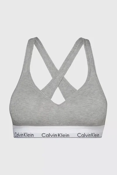 Světle šedá dámská braletka Calvin Klein