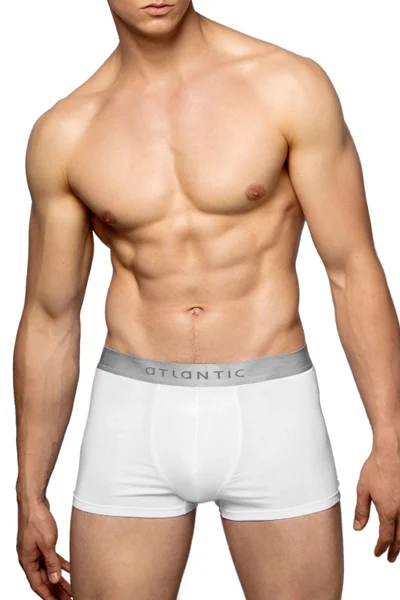 Pánské bílé boxerky Atlantic Sport Comfort