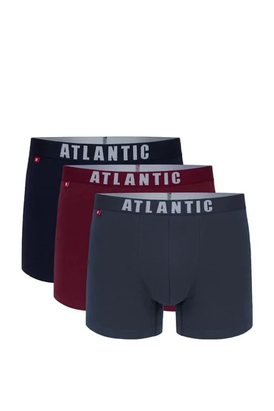 Barevné pánské boxerky s elastanem 3ks Atlantic