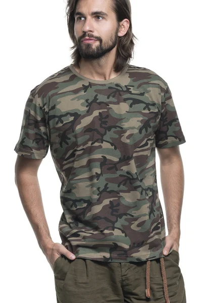 Pánské tričko s army vzorem Promostars Moro