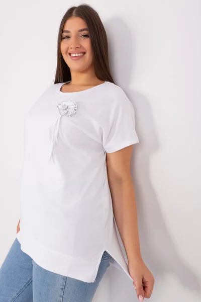 Dámské bílé tričko FPrice univerzální velikost