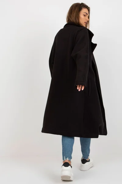 Černý dámský teplákový kabát Factory Price